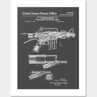 Colt Automatic Rifle Patent White Posters and Art